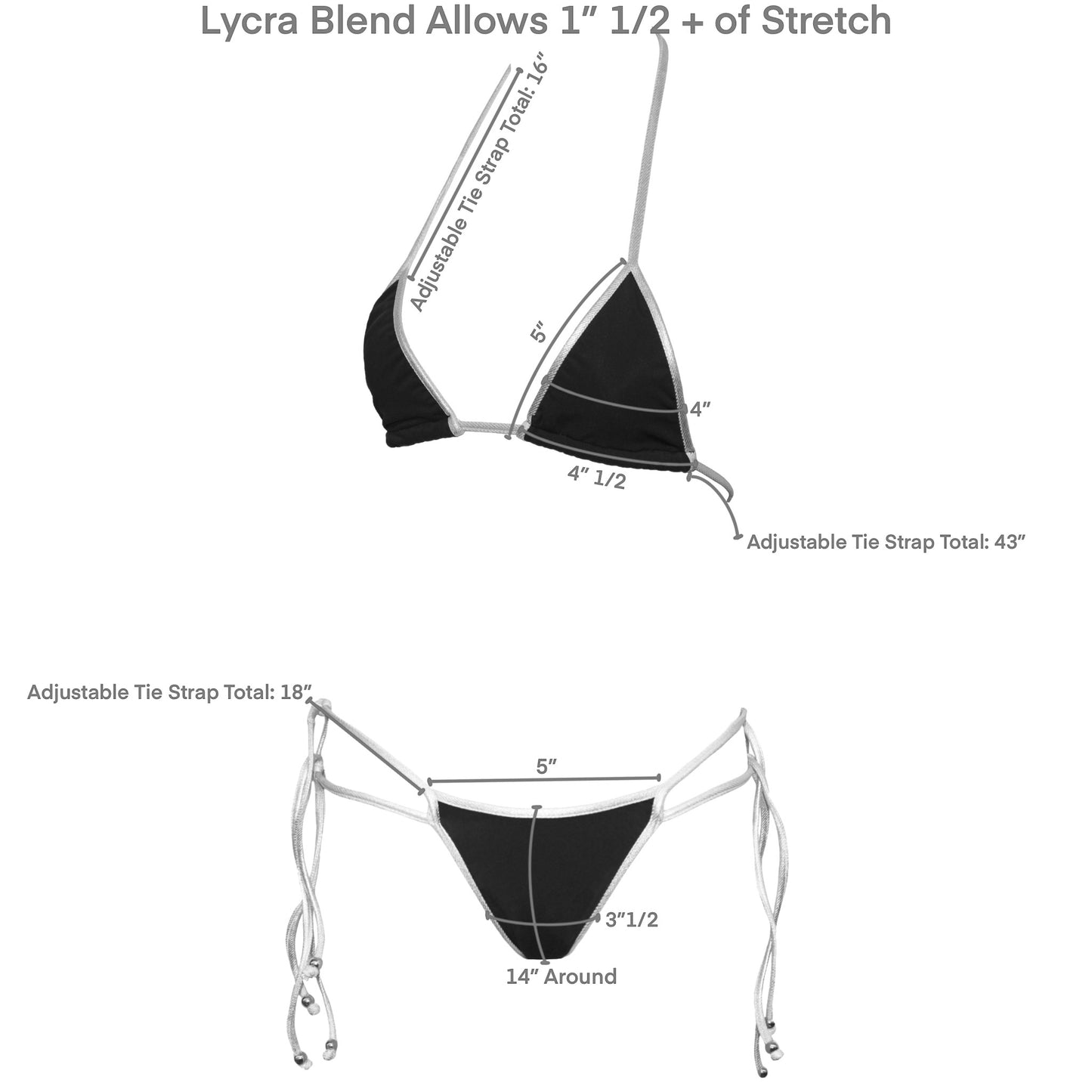 Brown & White Bikini Set