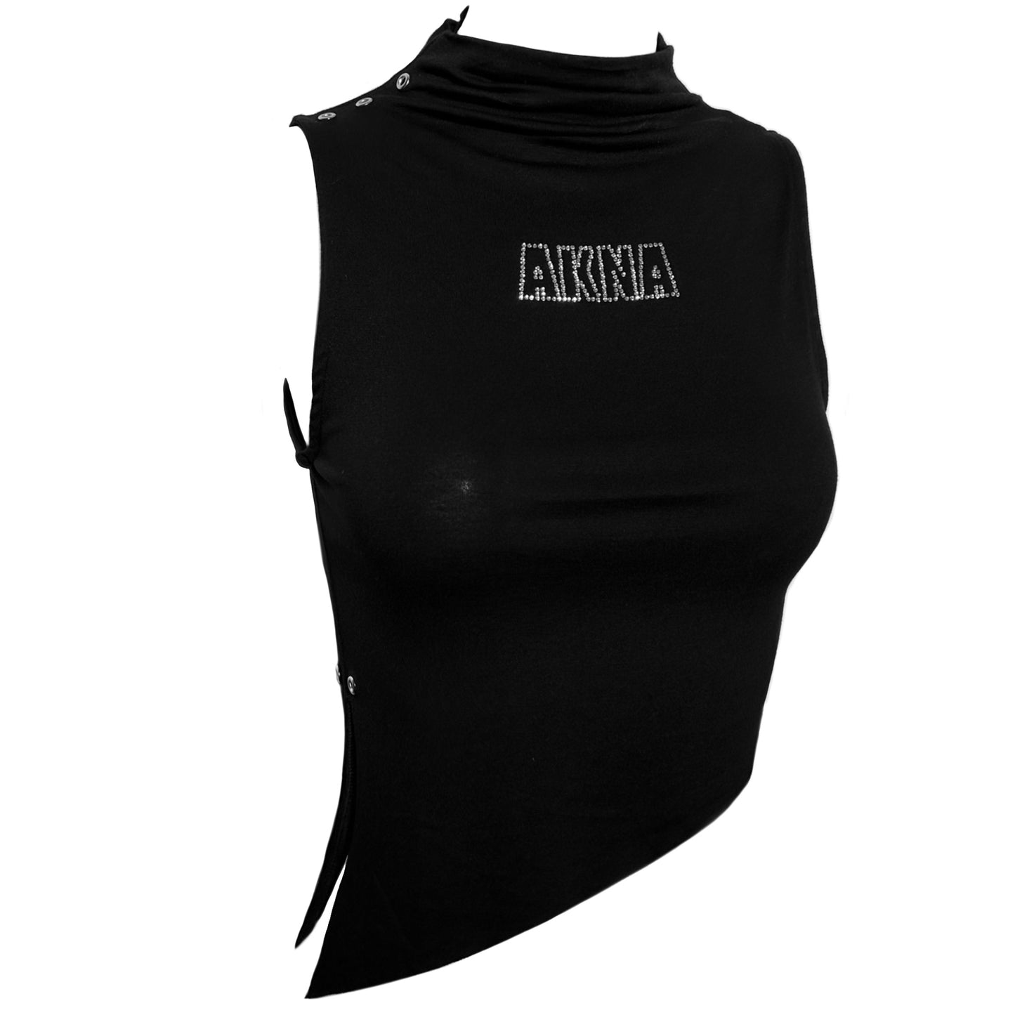 Black High-neck Top