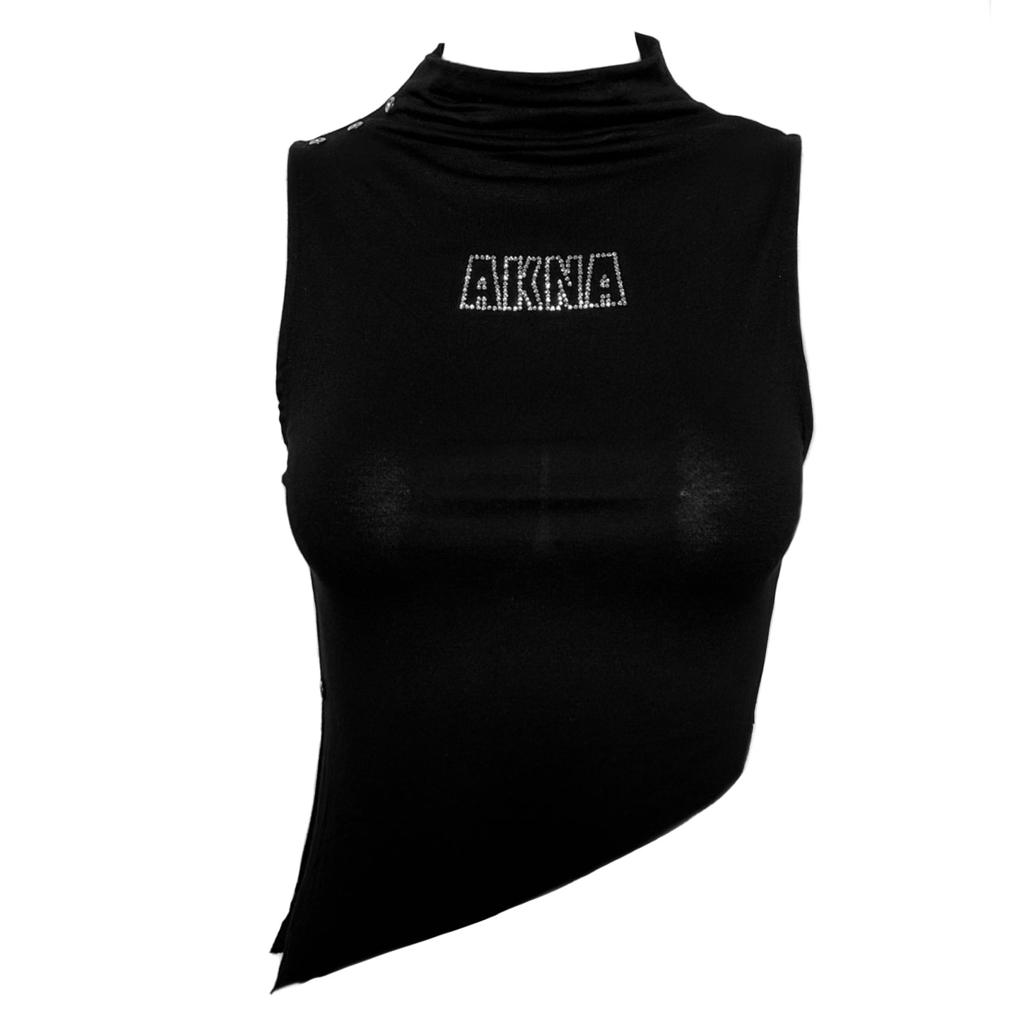 Black High-neck Top