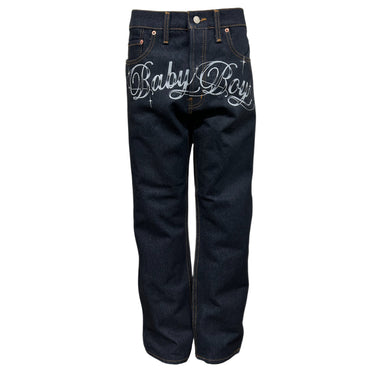 BabyBoy Front Printed Denim Pants