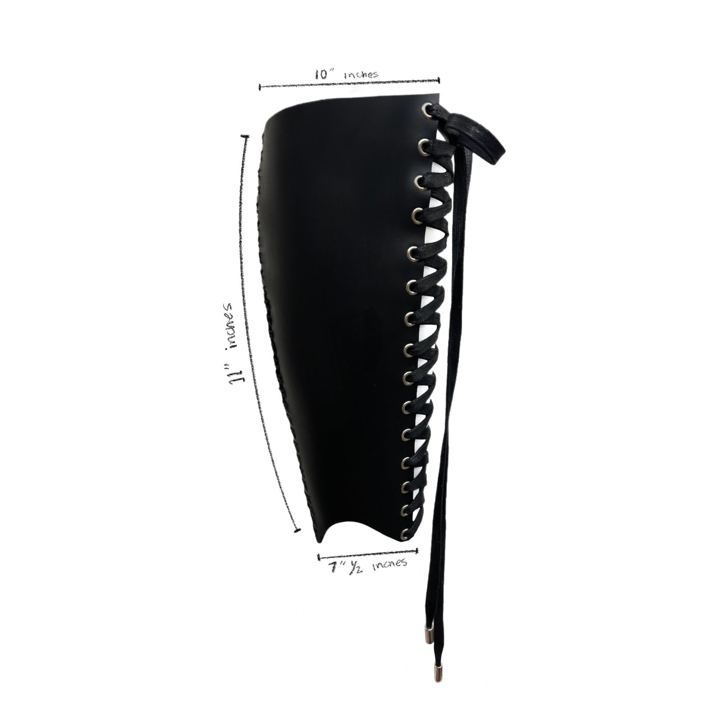 Lace-Up Leather Boot Cuffs