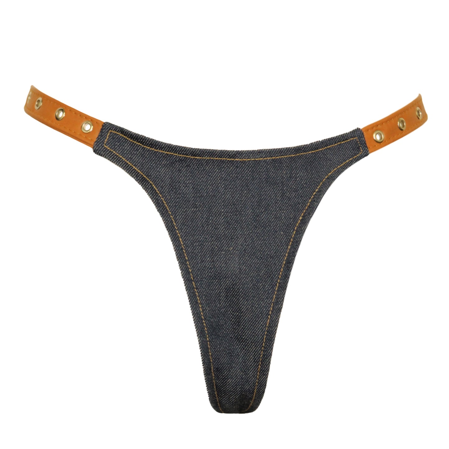 Denim & Leather Bottom