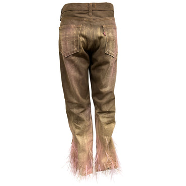 Brown Stained Jeans