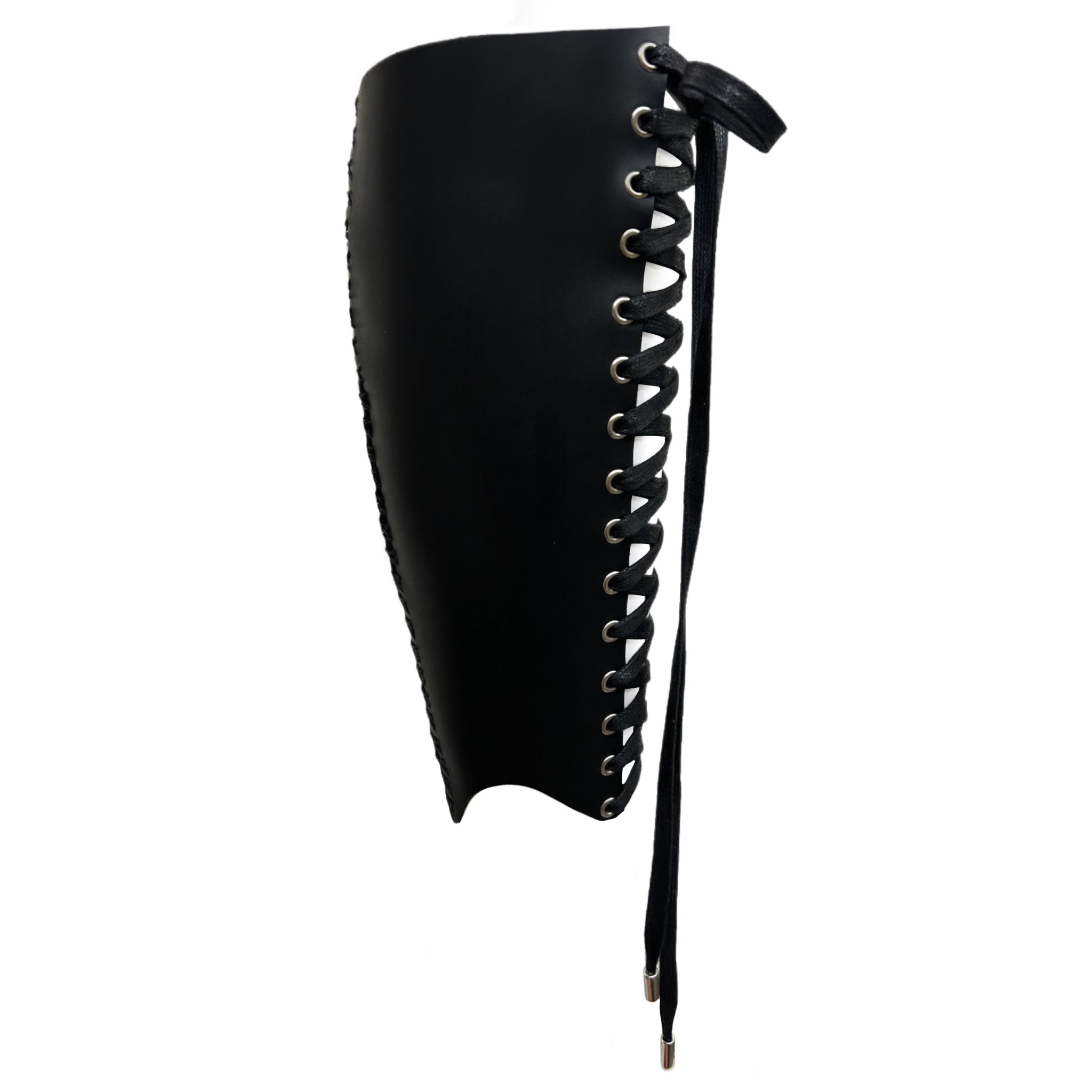 Lace-Up Leather Boot Cuffs