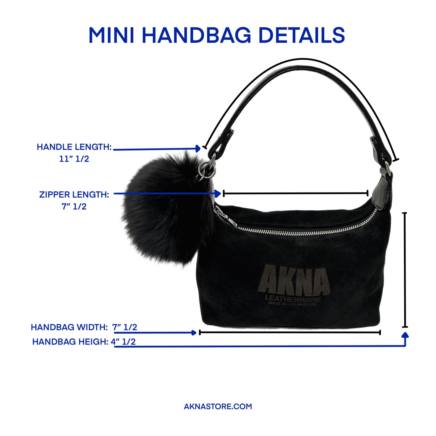 Black Mini Suede Bag