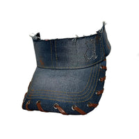 Denim & Leather Visor